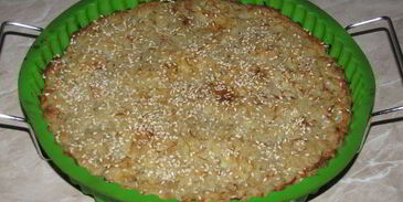 драники с грибами и кунжутом, запеченные в духовке