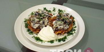 драники с грибами