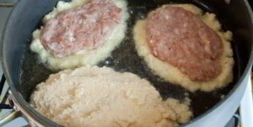 драники с мясом