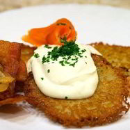 Рецепт Драников с сыром и чесноком