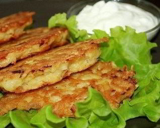 Картофельные драники с сыром