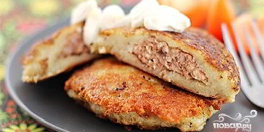 Рецепт колдунов с фаршем