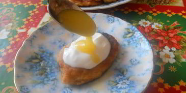 латкес из яблок — яблочные драники