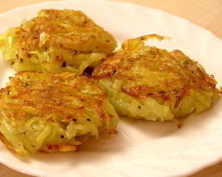 Постные драники с базиликом