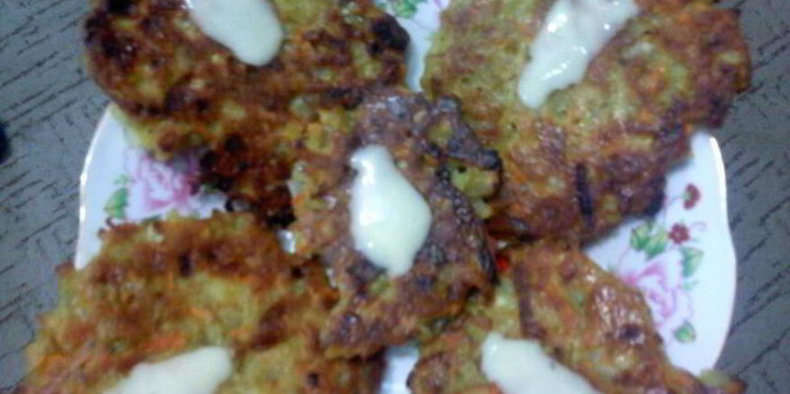 Рецепт постных драников с луком и морковкой