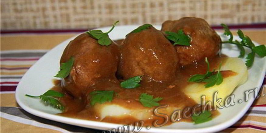 Рецепт фрикаделек под соусом