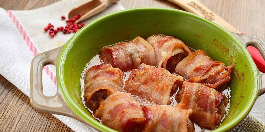 Рецепт фрикаделек с беконом в сливочно-томатном соусе