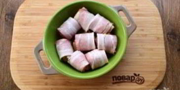 фрикадельки с беконом в сливочно-томатном соусе