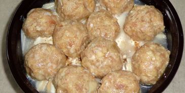 фрикадельки с картошкой в духовке