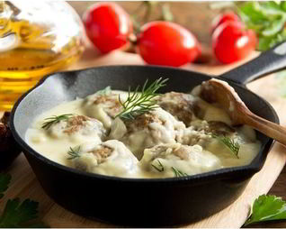 Фрикадельки с кукурузной крупой