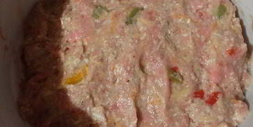 фрикадельки с овощами и кунжутом