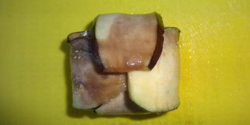 фрикадельки в баклажанных конвертах