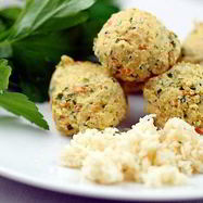 Рецепт Рыбных фрикаделек с рисом на пару