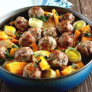 Рецепт Сливочной тыквы с фрикадельками