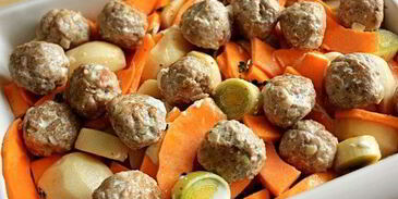 сливочная тыква с фрикадельками