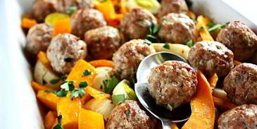 сливочная тыква с фрикадельками