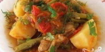 картофель с говядиной