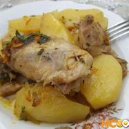 Рецепт Картофеля с курицей в мультиварке