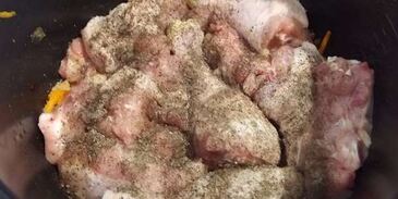 картофель с курицей в мультиварке