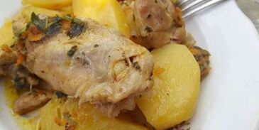 картофель с курицей в мультиварке