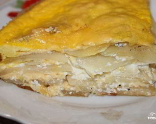 Картофель с молоком в духовке