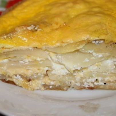 Картофель с молоком в духовке