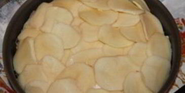 картофель с молоком в духовке