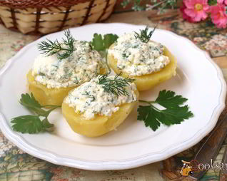 Картофель с творогом