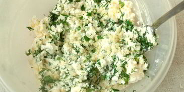 картофель с творогом