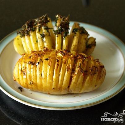 Картофель в форме ежика