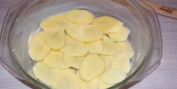 картошка с шампиньонами в духовке