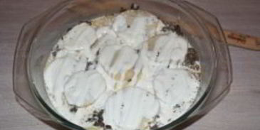 картошка с шампиньонами в духовке