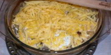 картошка с шампиньонами в духовке