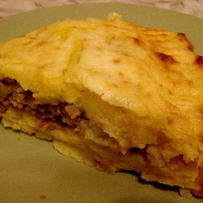 Картошка со свининой и сыром в духовке