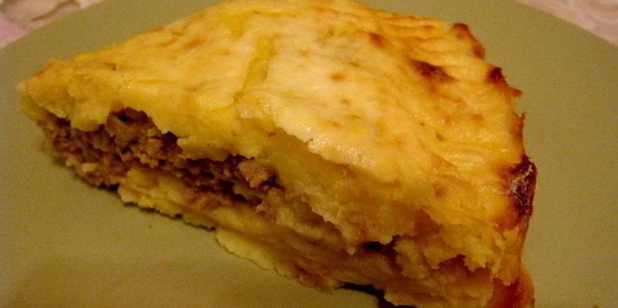 Рецепт картошки со свининой и сыром в духовке