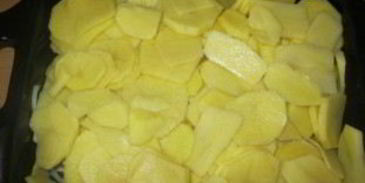 картошка со свининой и сыром в духовке