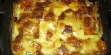 картошка со свининой и сыром в духовке