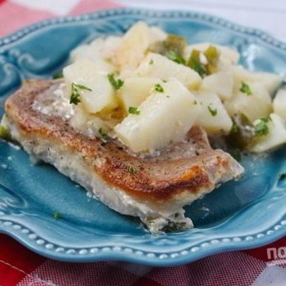 Картошка со свининой в духовке