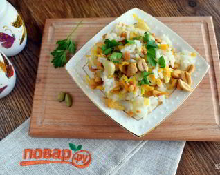 Морковный рис на гарнир