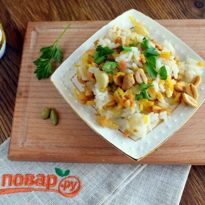 Морковный рис на гарнир