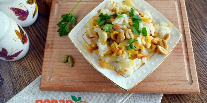 Рецепт морковного риса на гарнир