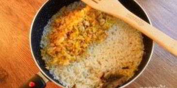 морковный рис на гарнир