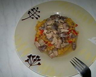 Острая чечевица с перцем и луком