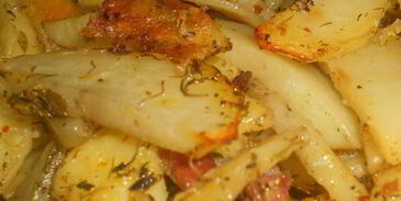 пряный картофель с беконом