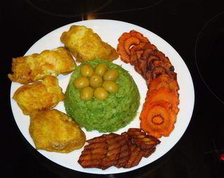 Пюре из зеленого горошка