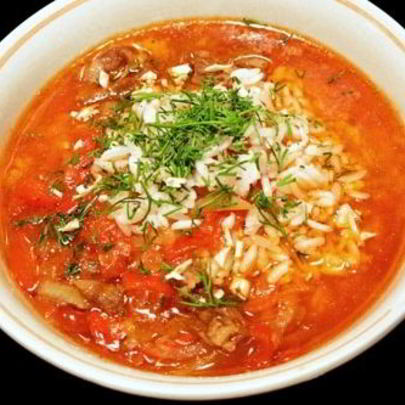 Рассыпчатый рис с подливой