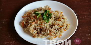 рис с фаршем в мультиварке