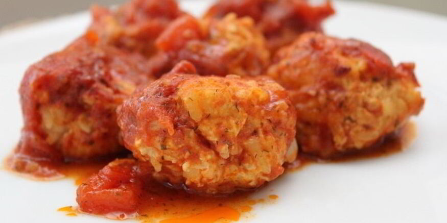 Рецепт риса с куриным фаршем и помидорами