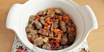 рис с мясом в горшочках в духовке