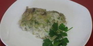 рис, запеченный с грибами